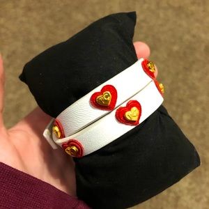 Rustic Cuff Hearts Wrap bracelet